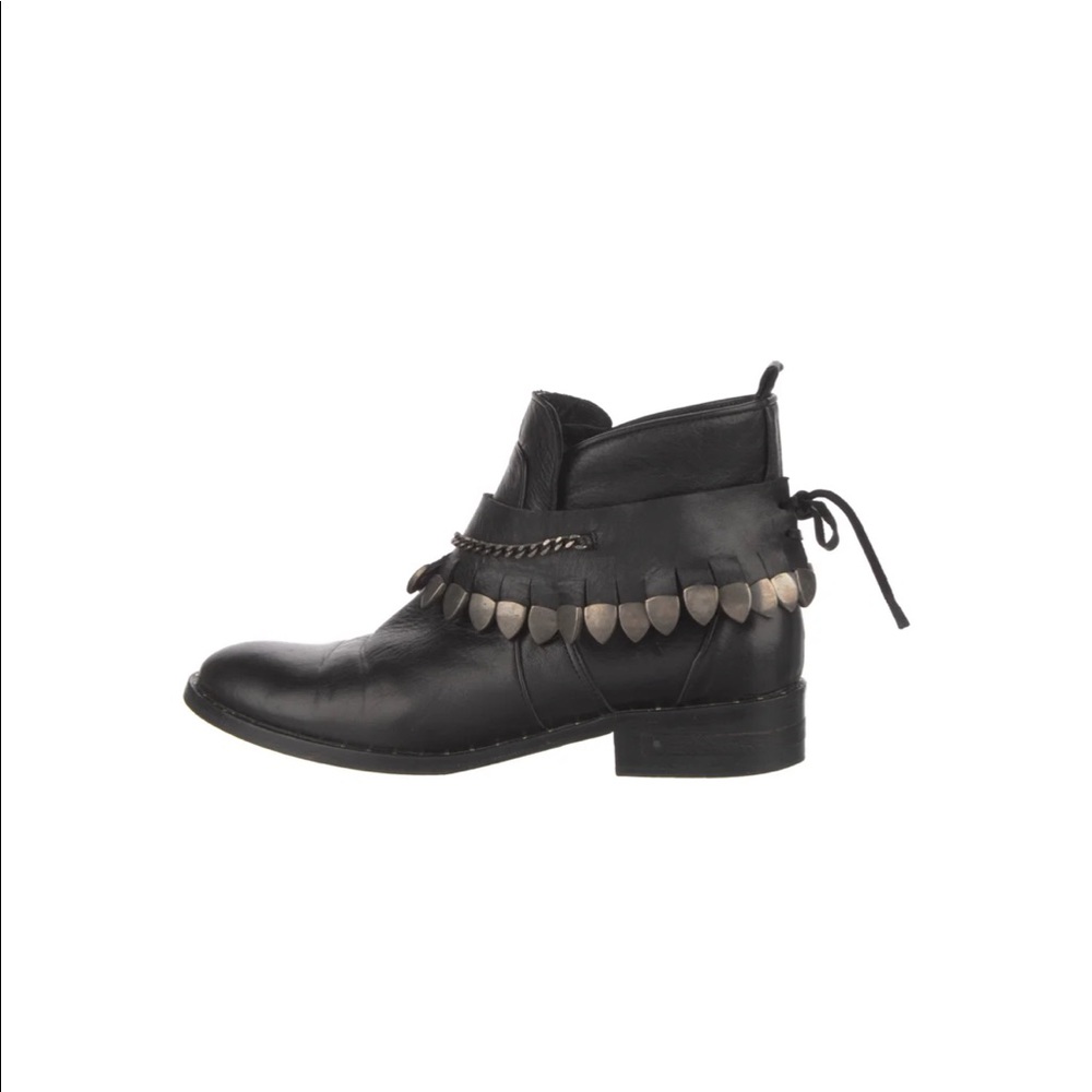 FREDA SALVADOR Star Jodhpur Black Leather BOOTIE SIZE black leather size 5